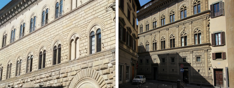 Palazzo Medici-Riccardi y Palazzo Rucellai, Florencia