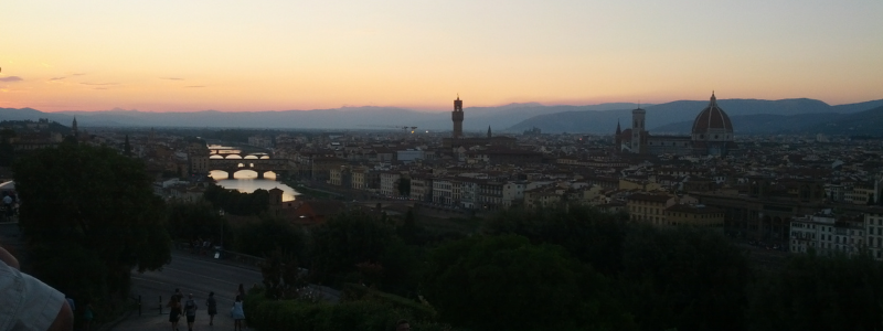 Vistas de Florencia desde Piazzale Michelangelo