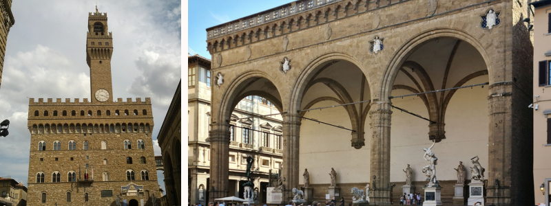 Palazzo Vecchio o de la Signoria y Loggia dei Lanzi, Florencia